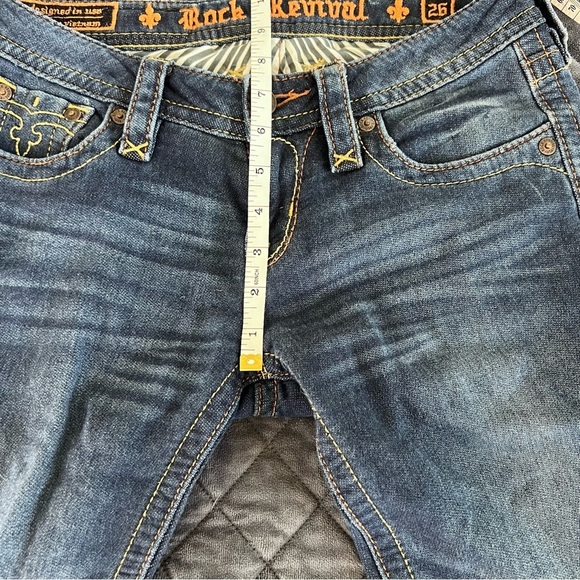 Rock Revival Jeans Women 26 Skinny Solid 31” L CL - Picture 7 of 8